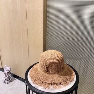 Yves Saint Laurent straw bucket hat